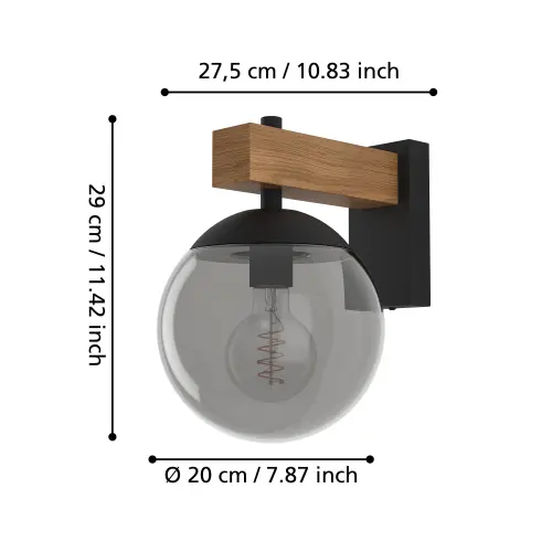 Záhradné svietidlo EGLO 900671 1x40W E27 230V IP44